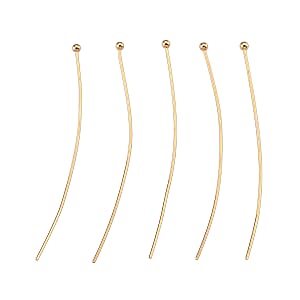 GCS Set of 100pcs Ball Head Pins in Goldtone