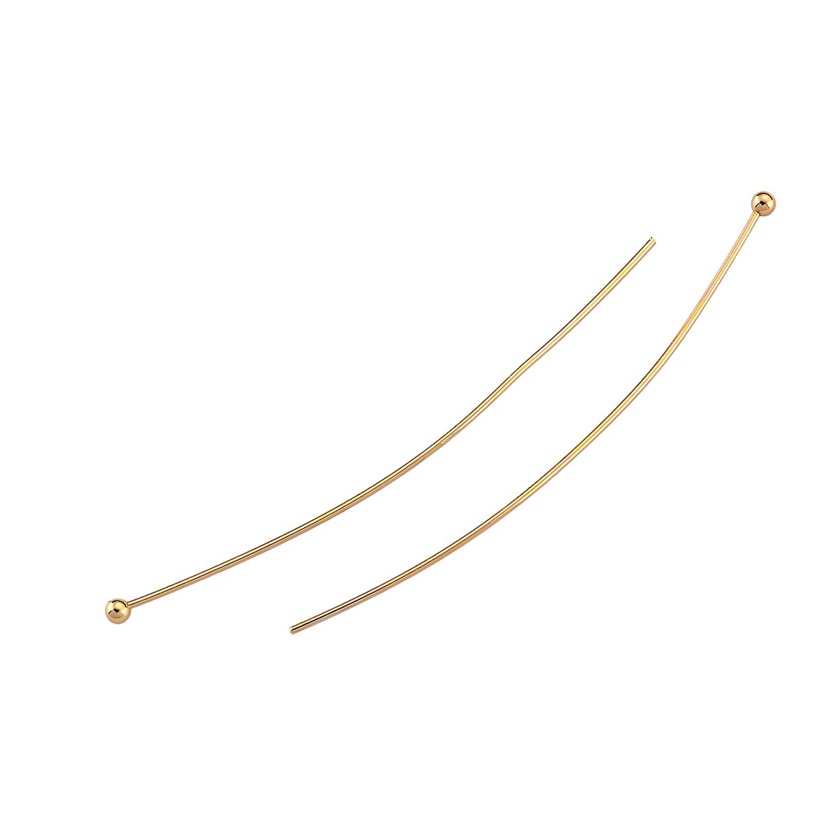 GCS Set of 100pcs Ball Head Pins in Goldtone