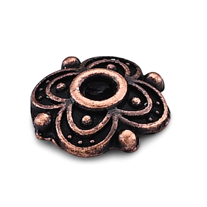 GCS Set of 500pcs 4-Petal Flower Bead Caps in Rosetone