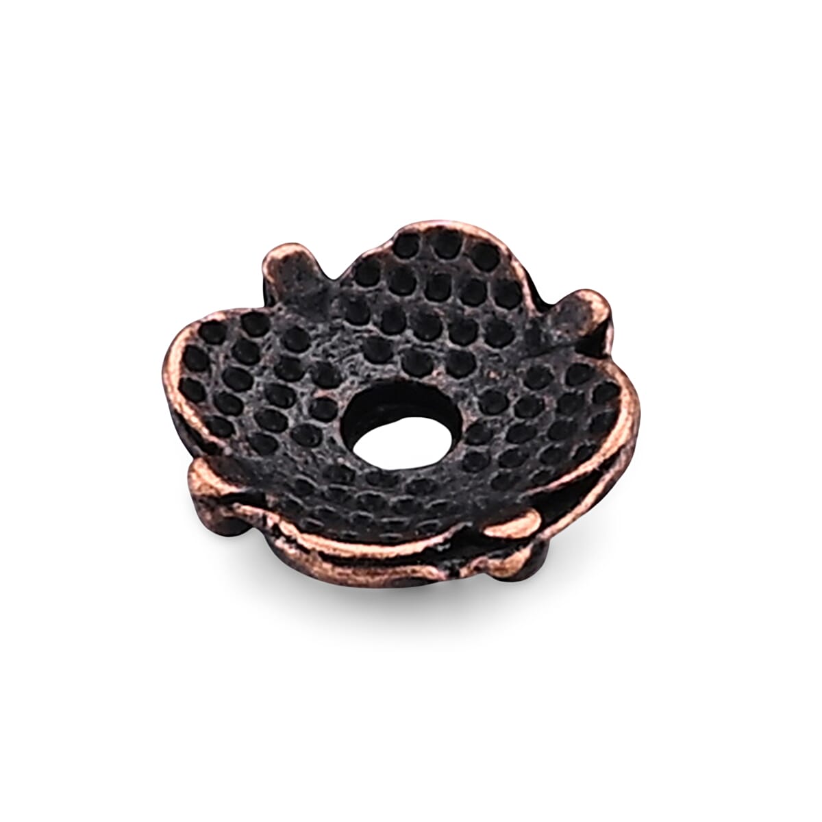 GCS Set of 500pcs 4-Petal Flower Bead Caps in Rosetone