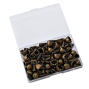 GCS Set of 160pcs Bead Cone& Caps Tibetan Style