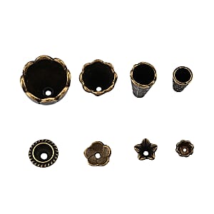 GCS Set of 160pcs Bead Cone& Caps Tibetan Style