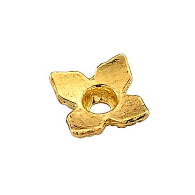 GCS Set of 1000pcs 4 Petal Flower Bead Caps in Goldtone