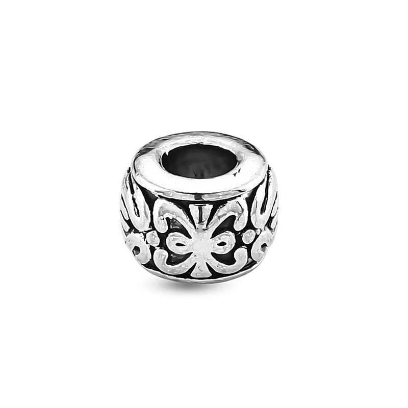 GCS Set of 120pcs Rondelle Shape Bead in Silvertone