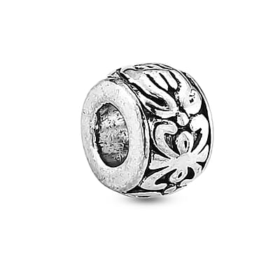 GCS Set of 120pcs Rondelle Shape Bead in Silvertone