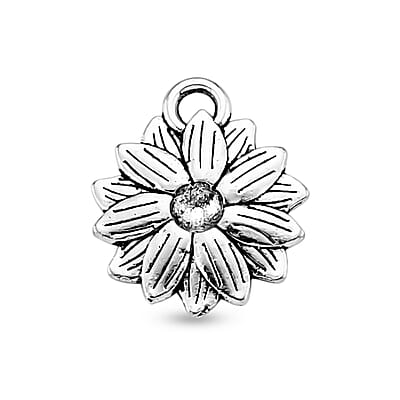GCS Set of 50pcs Sunflower Pendant in Silvertone