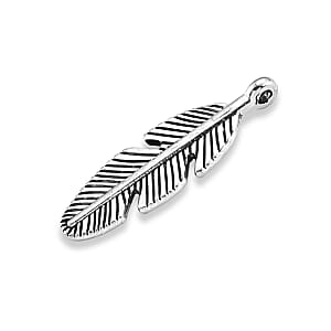 GCS Set of 30pcs Feather Motif Pendant in Silvertone
