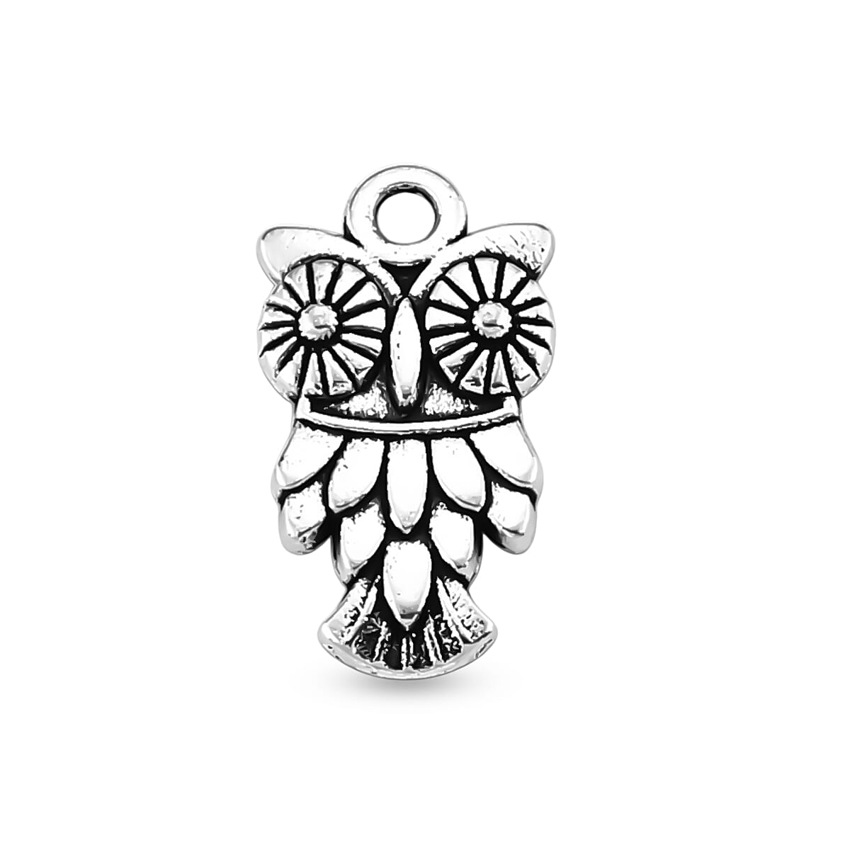 GCS Set of 242pcs Owl Motif Pendant in Silvertone