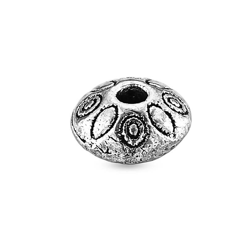 GCS Set of 188pcs Rondelle Shape Spacer Bead in Silvertone