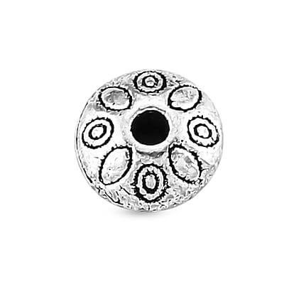 GCS Set of 188pcs Rondelle Shape Spacer Bead in Silvertone