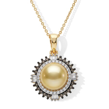 South Sea Pearl & Champagne Diamond - Product card gallery slide 1 (10334264688953)