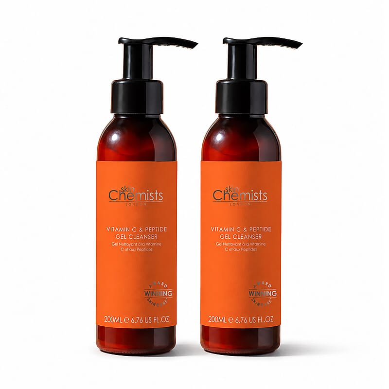 Skin Chemists Set of 2 Vitamin C and Peptide Gel Cleanser