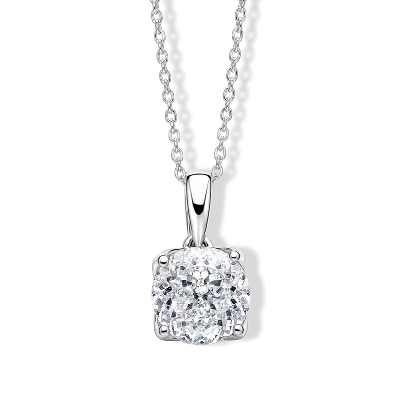 Luxuriant Lab Grown Diamond E-F VS 2.00 ctw Pendant Necklace in 14K White Gold 20 Inches