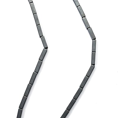 Hematite 205.00 ctw Stretch Bracelet (7-7.5In) and Necklace (21.25-23.25 Inches) in Silvertone