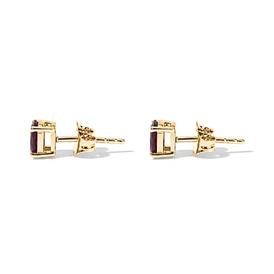 D'Joy Premium Orissa Rhodolite Garnet 16.00 ctw Vineyard Glow Earrings and Bracelet (6.50In) in 18K Vermeil Yellow Gold Over Sterling Silver