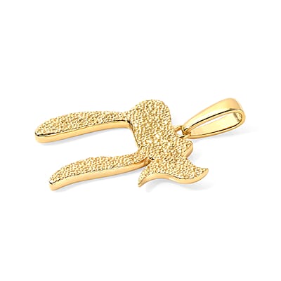 D'Joy Passport to Israel Pendants with Necklace in 18K Vermeil Yellow Gold Over Sterling Silver 20 Inches 13.65 Grams