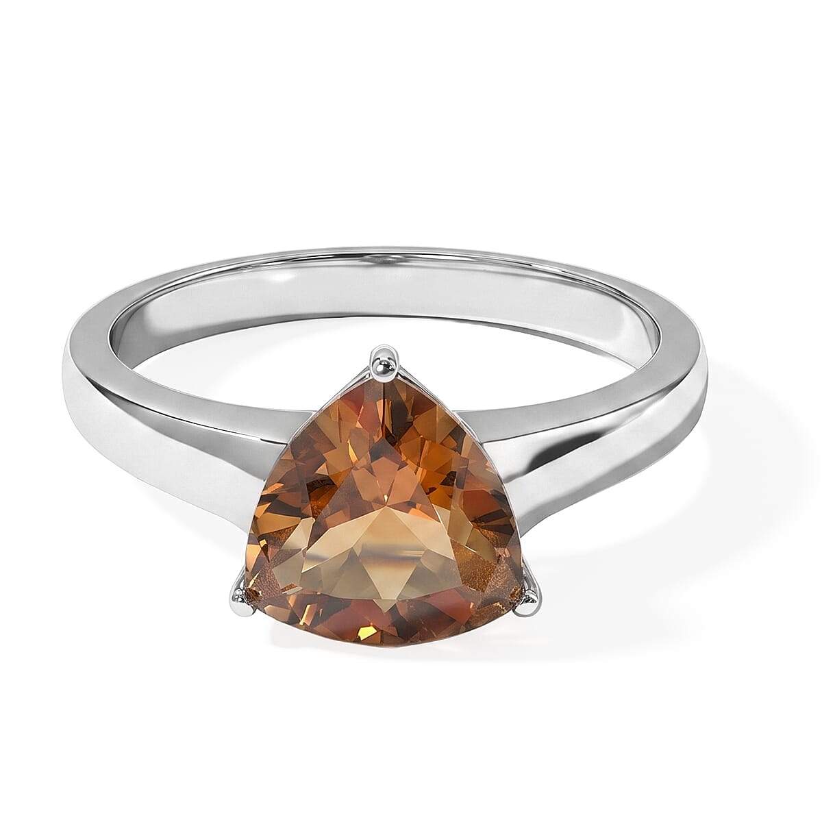 EverTrue Autumn Alexite 4.85 ctw Ring (Size 6) and Pendant Necklace 20 Inches in Stainless Steel