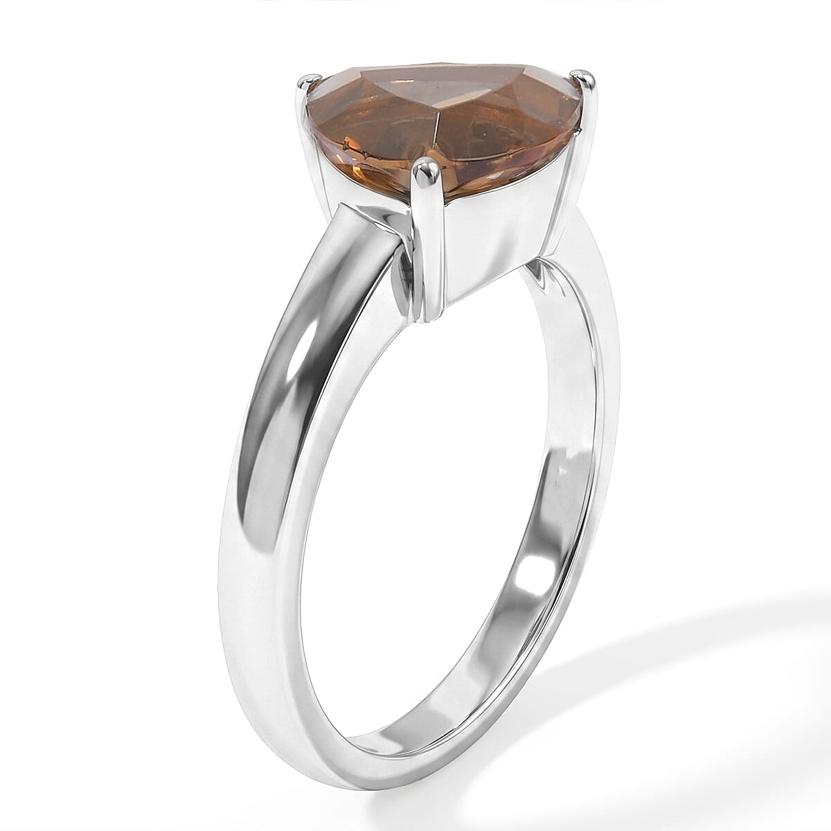 EverTrue Autumn Alexite 4.85 ctw Ring (Size 6) and Pendant Necklace 20 Inches in Stainless Steel