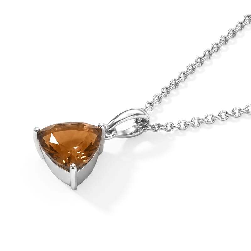 EverTrue Autumn Alexite 4.85 ctw Ring (Size 6) and Pendant Necklace 20 Inches in Stainless Steel
