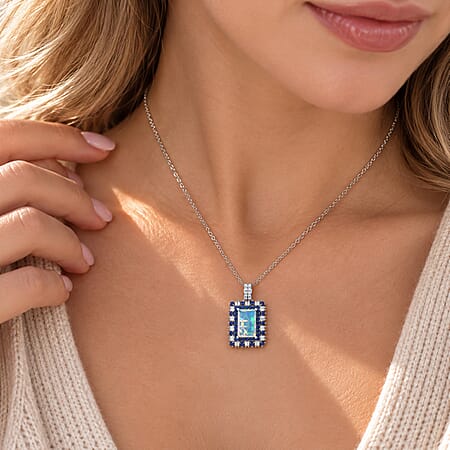Ethiopian Welo Opal & Ceylon Blue Sapphire - Product card gallery slide 2 (10331381203257)