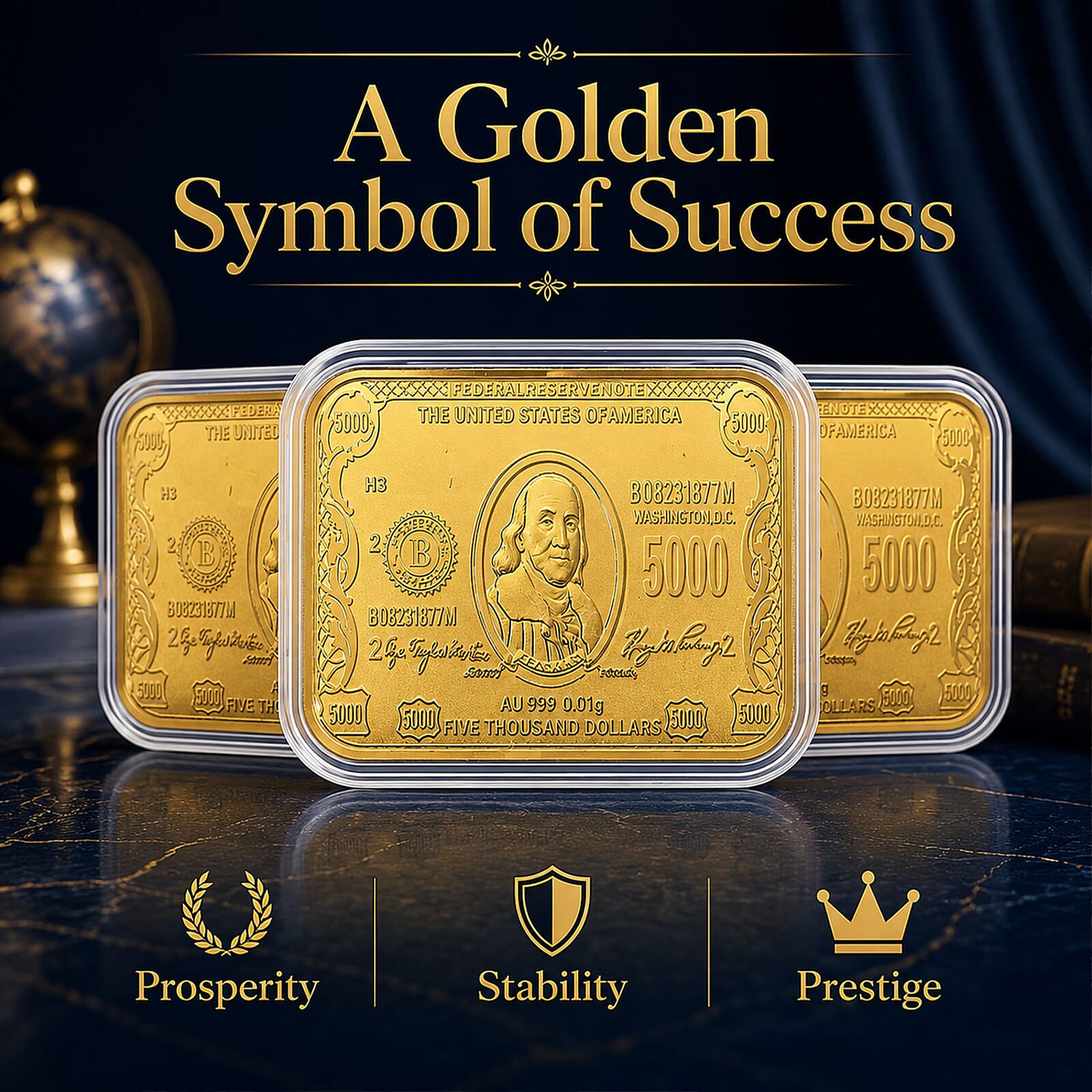 Set of 3 - Wealth of Nations - Currency LegacyThe Story of Money, Told in Gold
