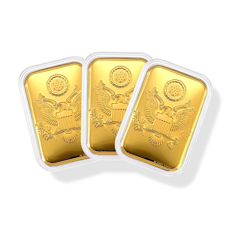 Set of 3 - Eagle Crest - Pride of the Nation a Nation's Heart and Pressed in Gold