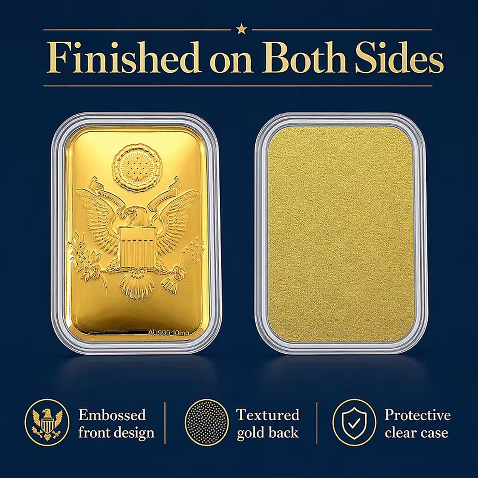 Set of 3 - Eagle Crest - Pride of the Nation a Nation's Heart and Pressed in Gold