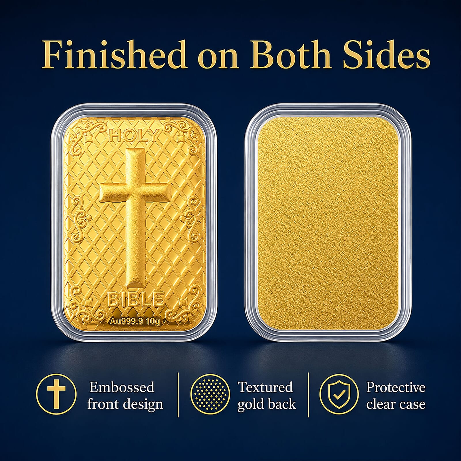 Set of 3 - Holy Bible the Word, Preserved in Pure Gold