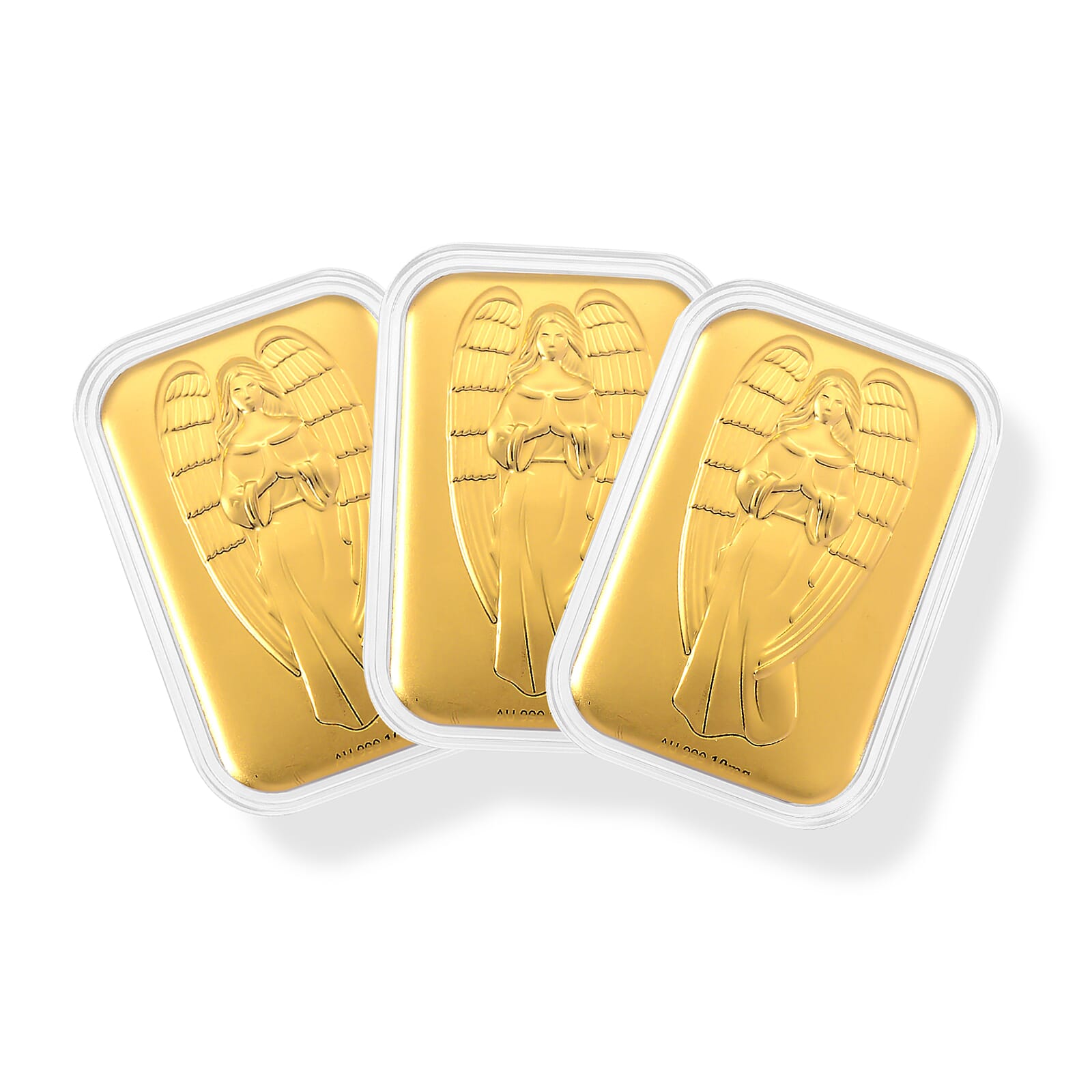 Set of 3 - Angel Blessings Heaven's Whisper, Captured in 24K Gold