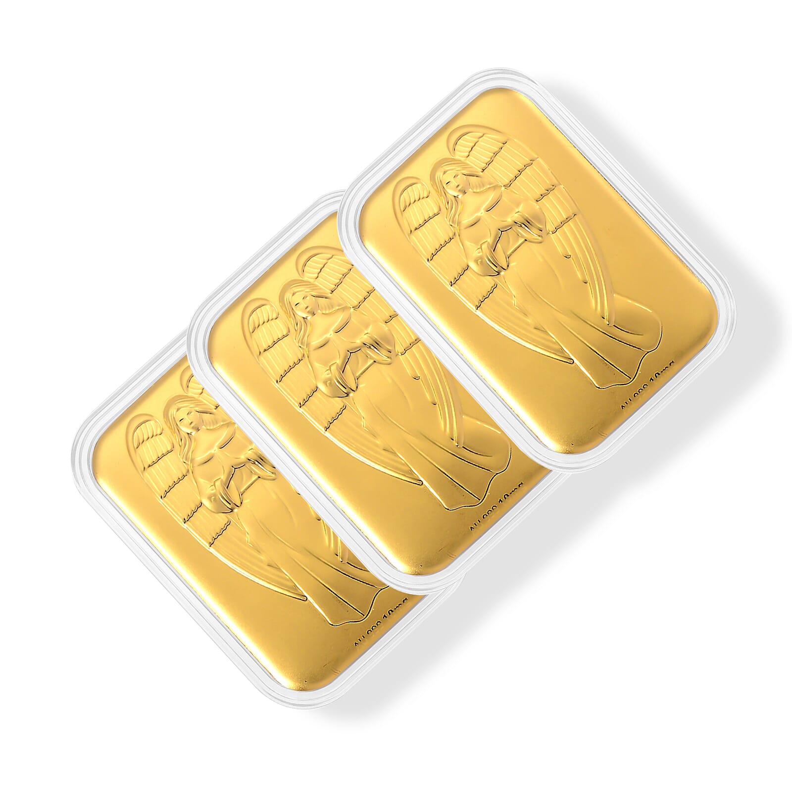 Set of 3 - Angel Blessings Heaven's Whisper, Captured in 24K Gold