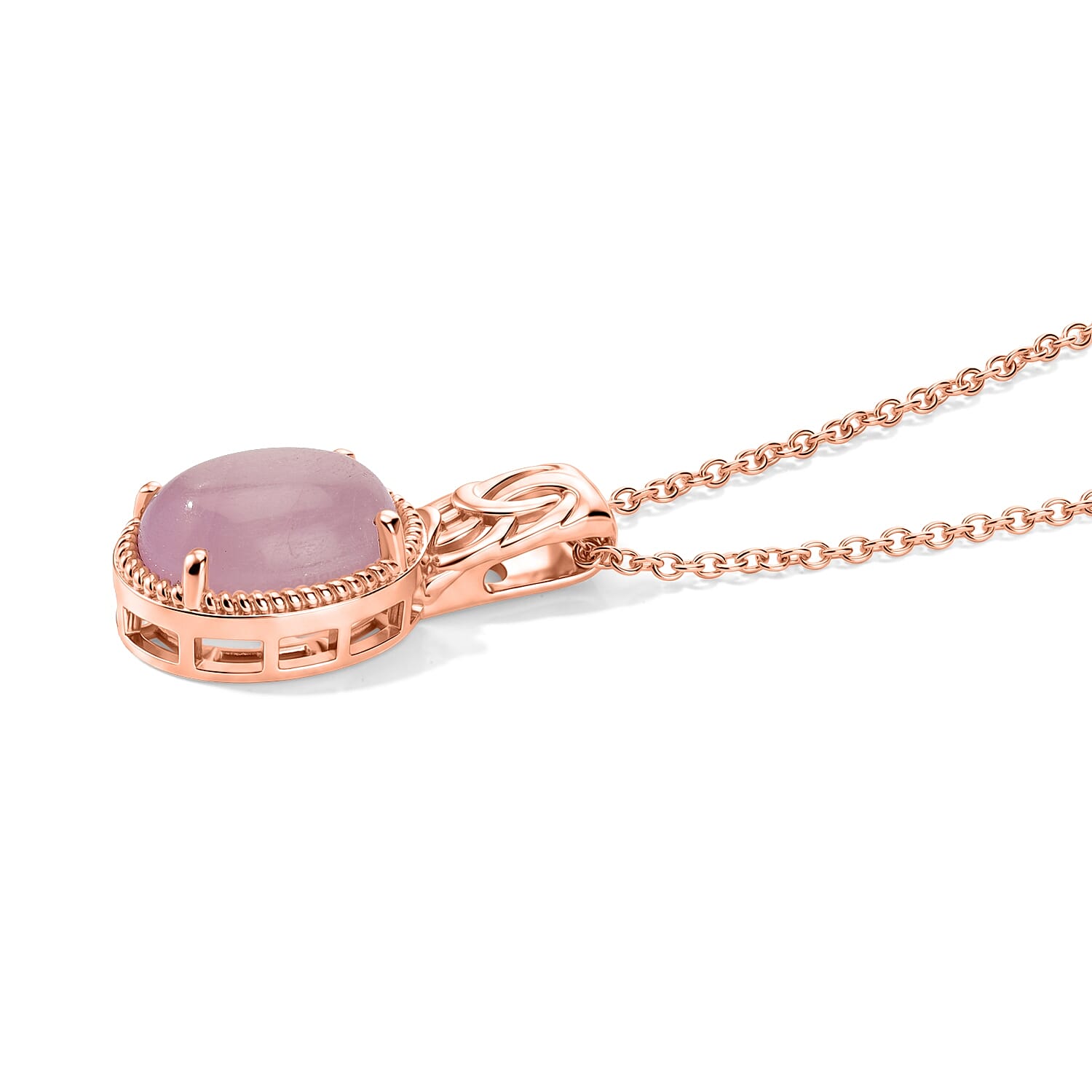 Pendant with Chain (Size 20) Stainless Steel 6.60 ctw