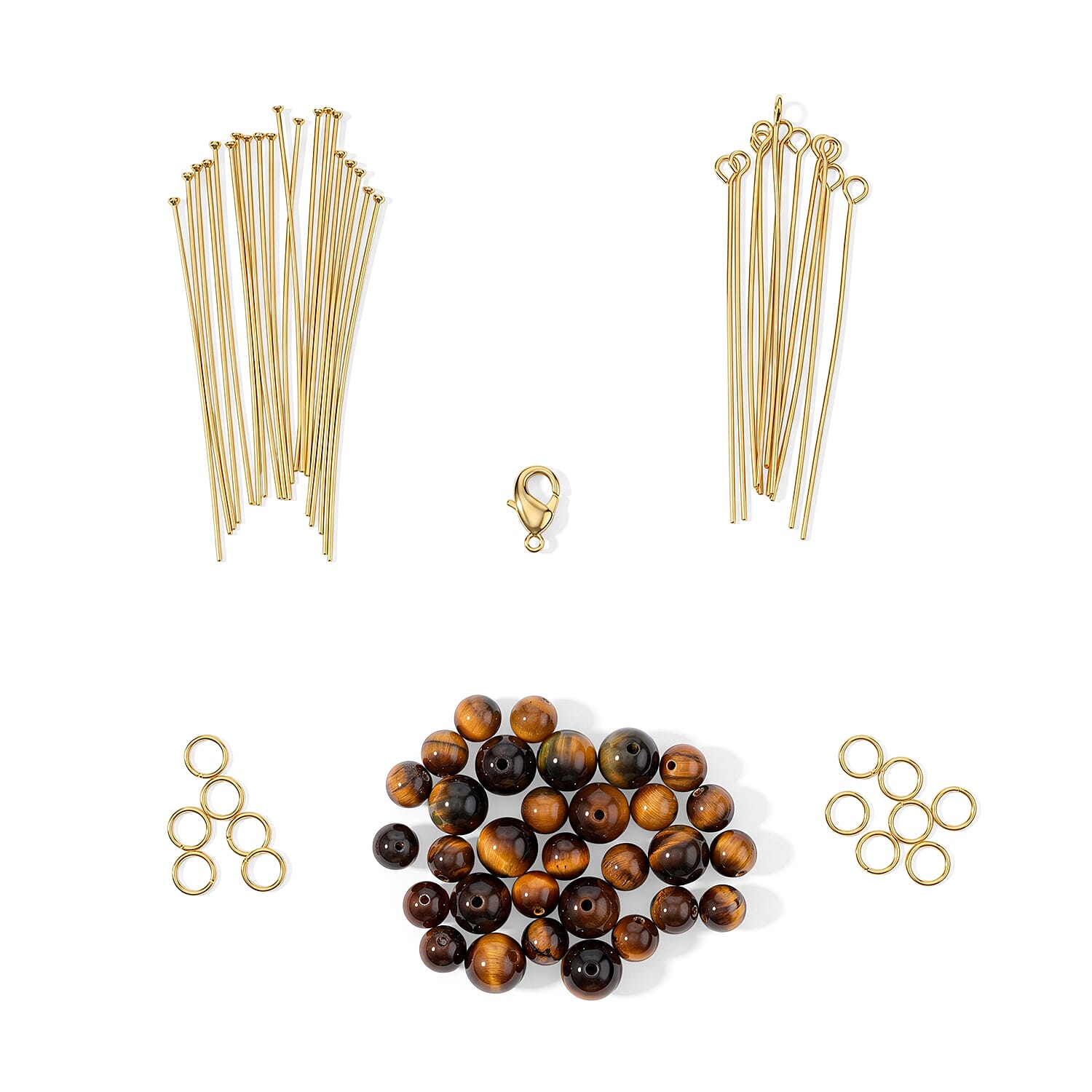 GCS Tigers Eye Beaded Bracelet Kit 295.78 ctw