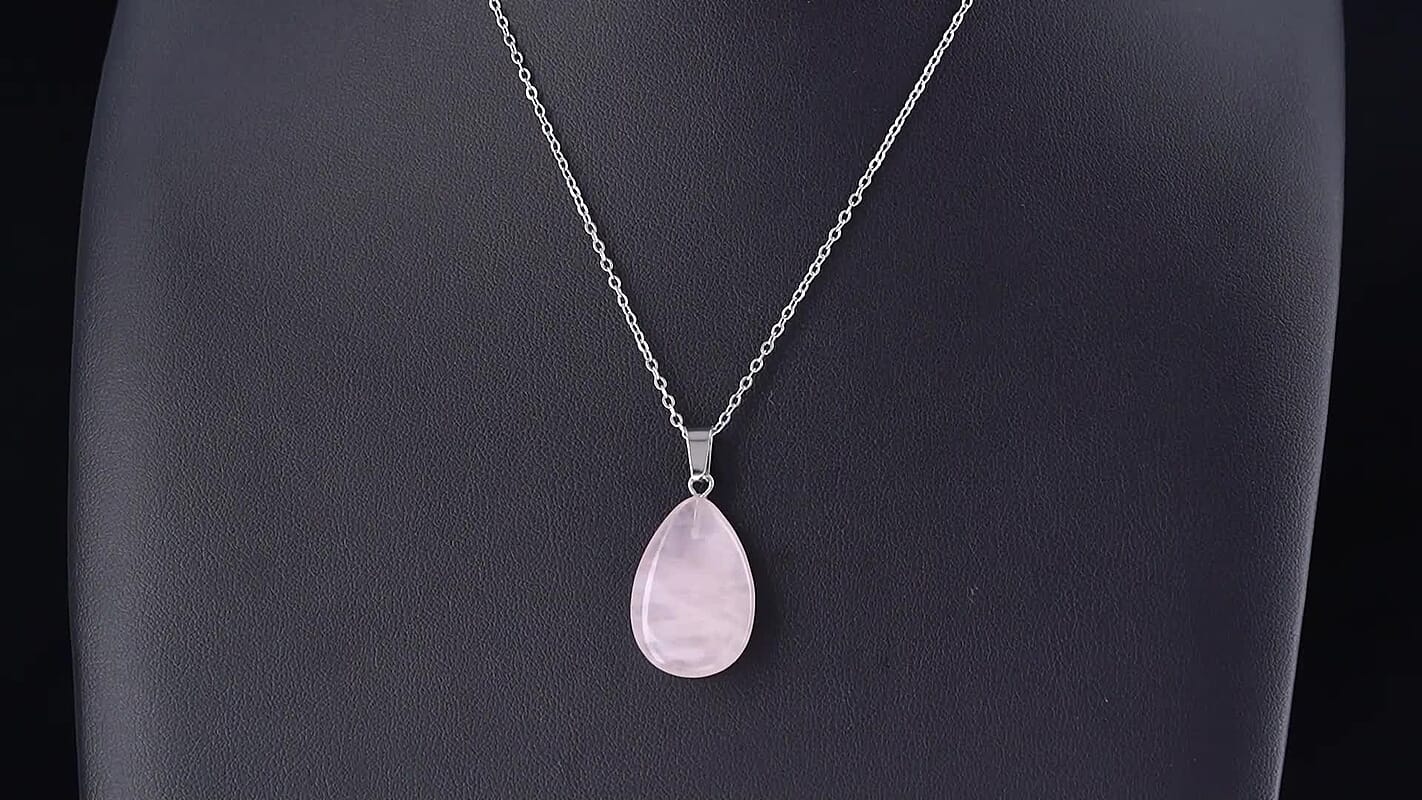 African Amethyst 100.00 ctw Earrings in Silvertone with Pendant Necklace Stainless Steel (Adjustable)