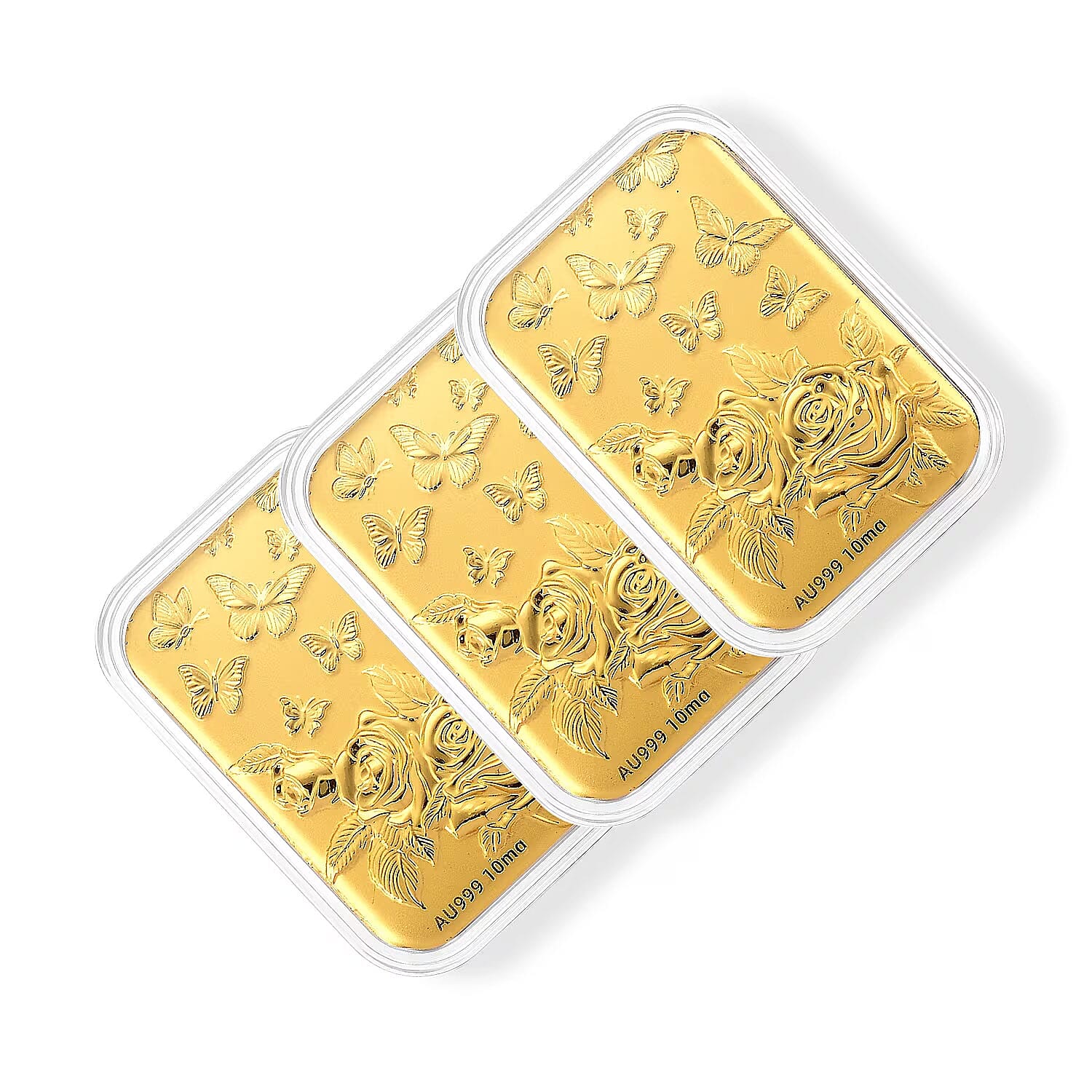 Set of 3 - Butterfly Family with Rose, Where Roses Bloom and Butterflies Always Stay