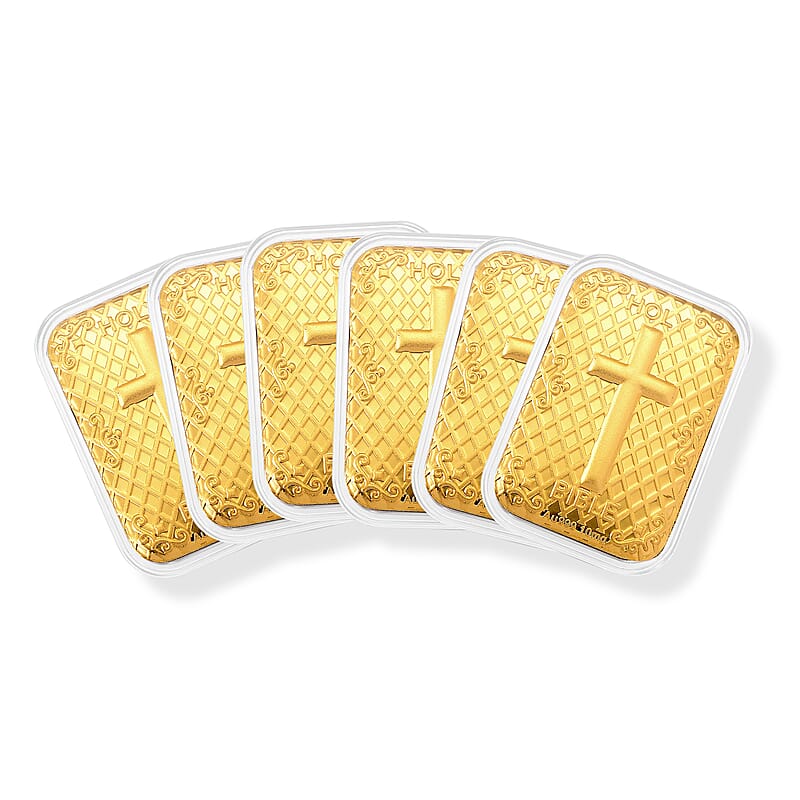 Set of 6 - Holy Bible the Word, Preserved in Pure Gold