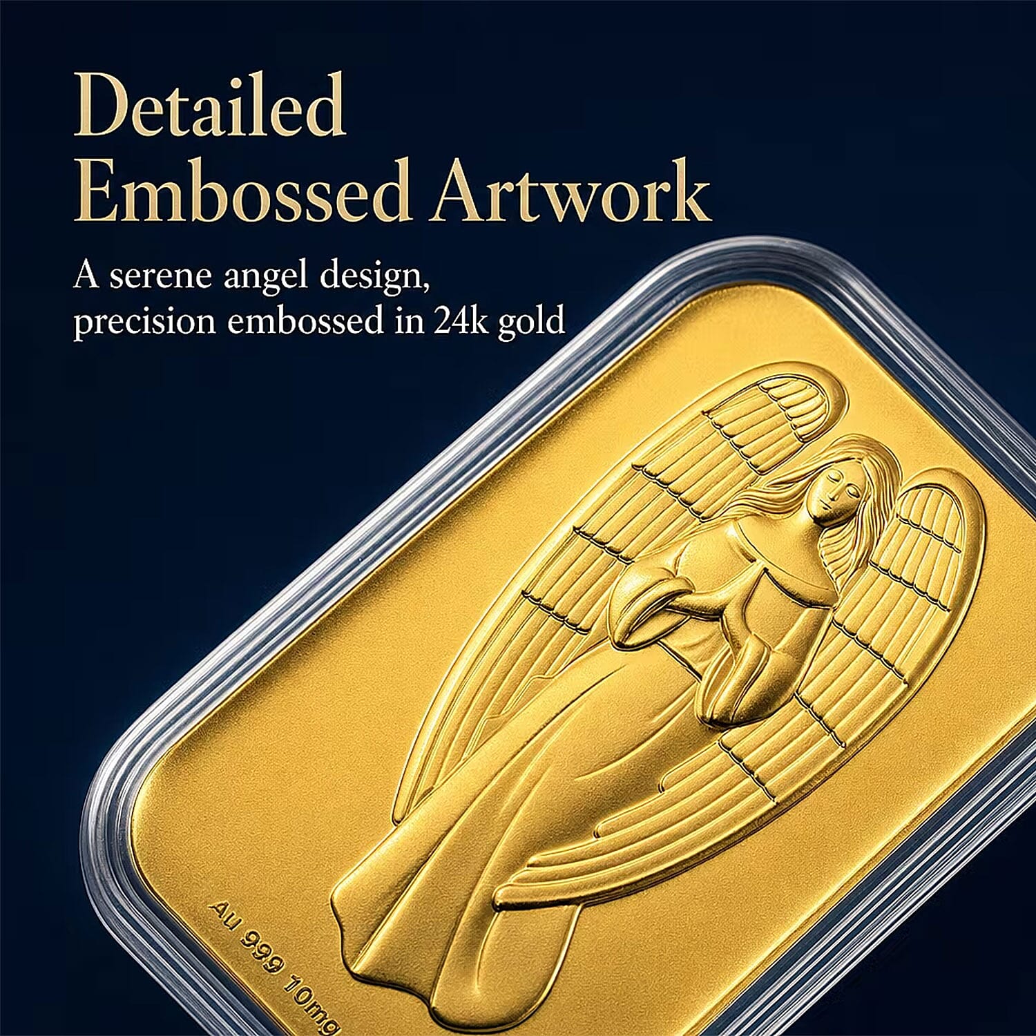 Set of 6 - Angel Blessings Heaven's Whisper, Captured in 24K Gold