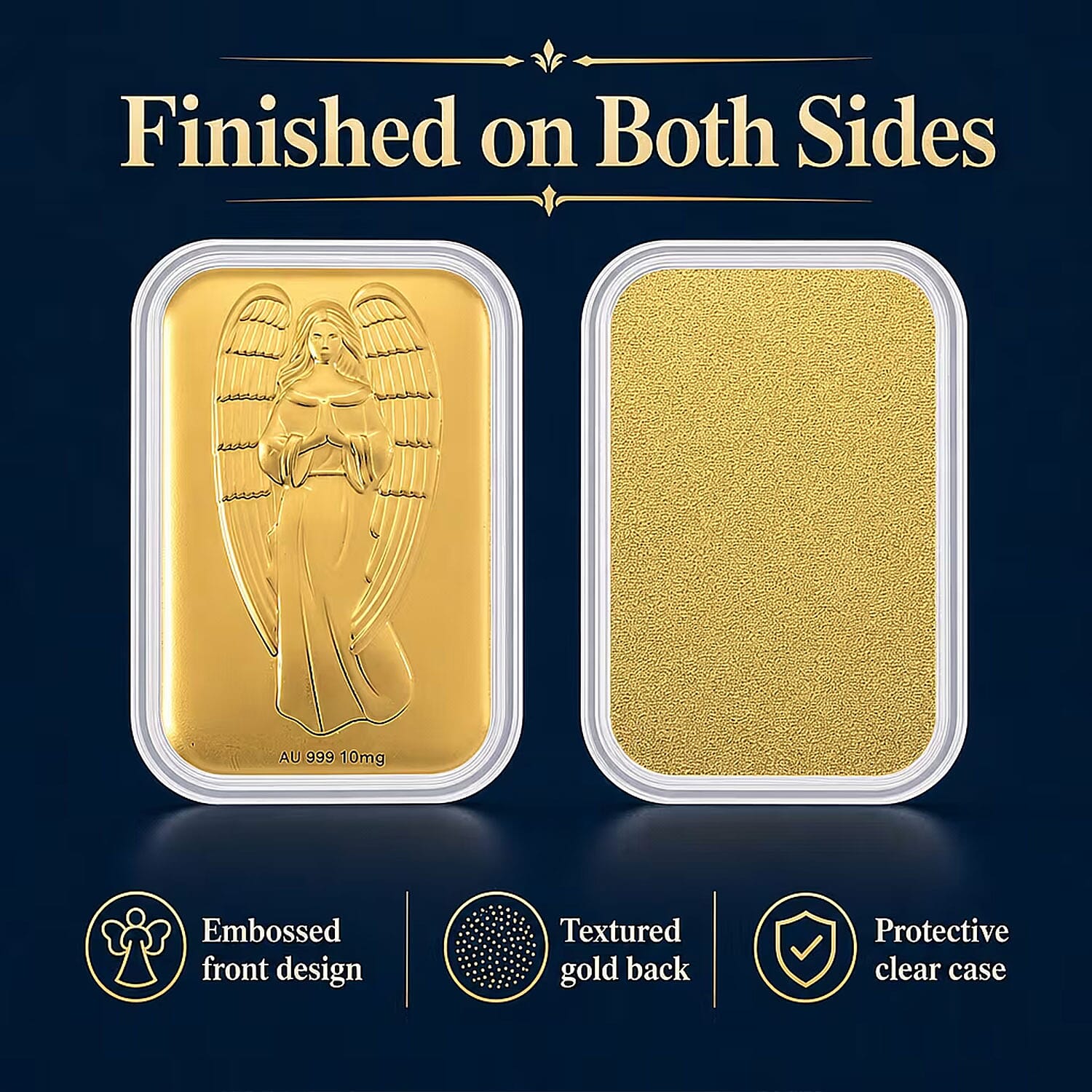 Set of 6 - Angel Blessings Heaven's Whisper, Captured in 24K Gold