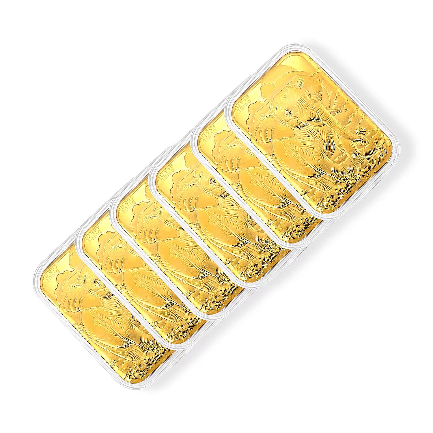 Set of 6 - Royal Elephant Wisdom that Walks Beside Good Fortune