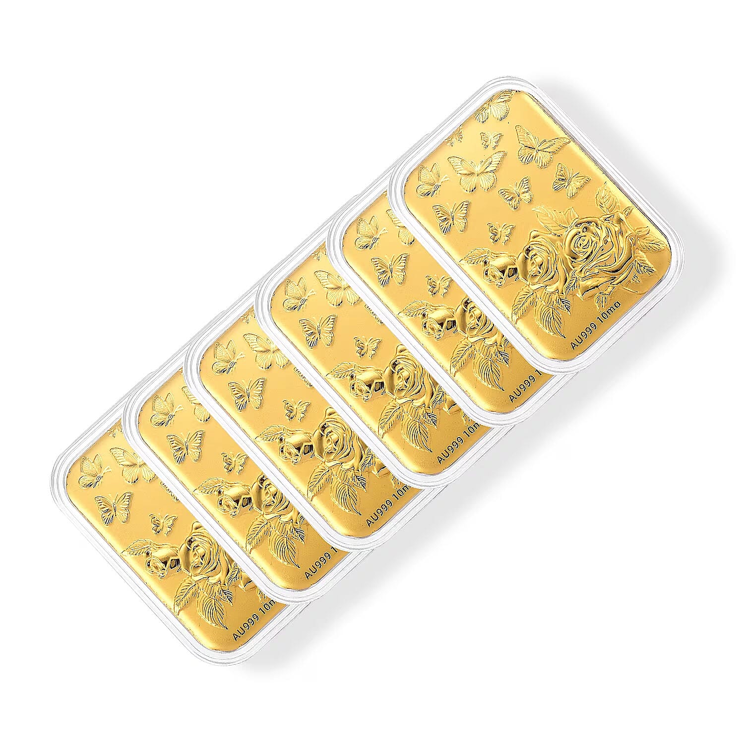 Set of 6 - Butterfly Family with Rose, Where Roses Bloom, Butterflies Always Stay