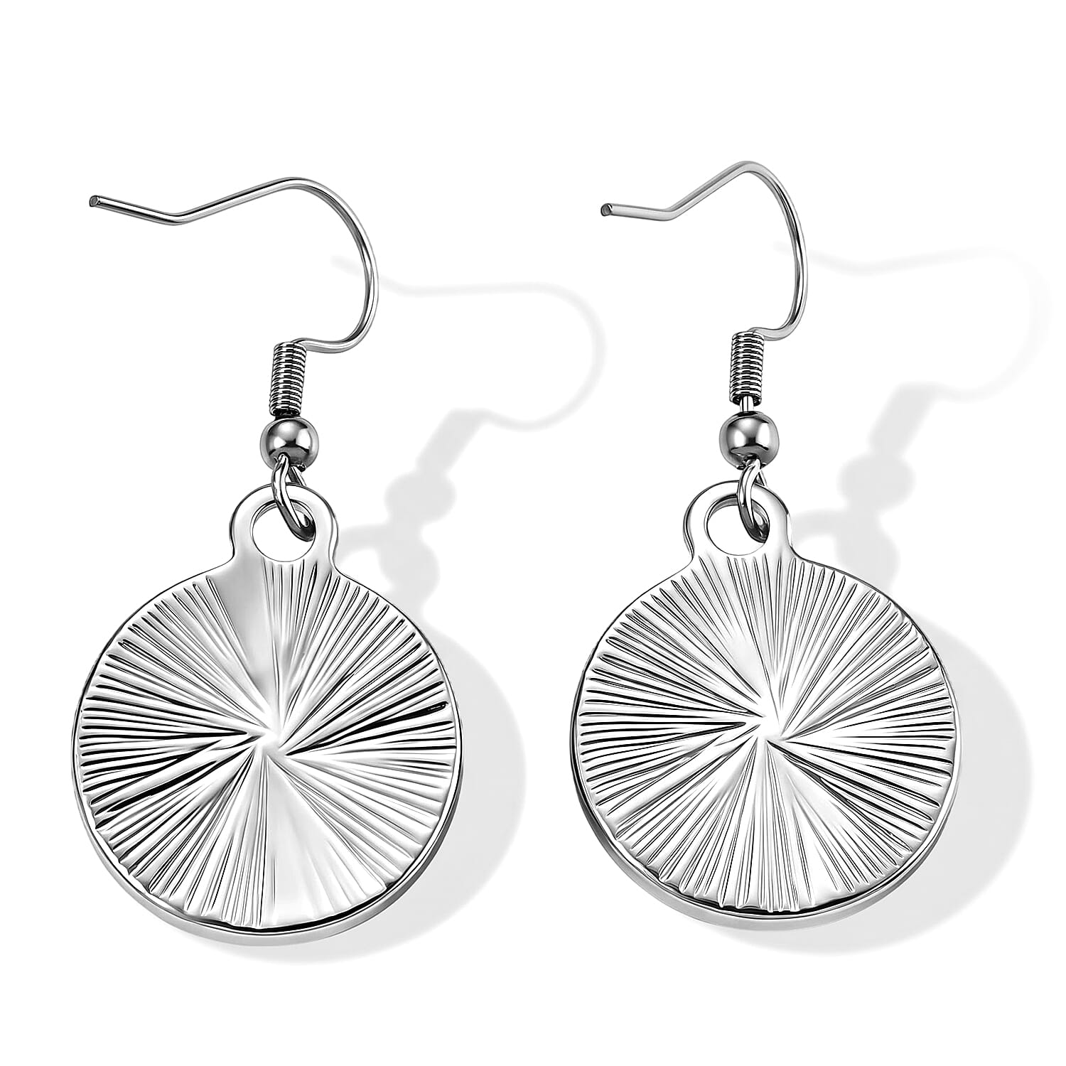 Unakite 75.00 ctw Earrings and Bracelet (7-9In) in Silvertone and Stainless Steel