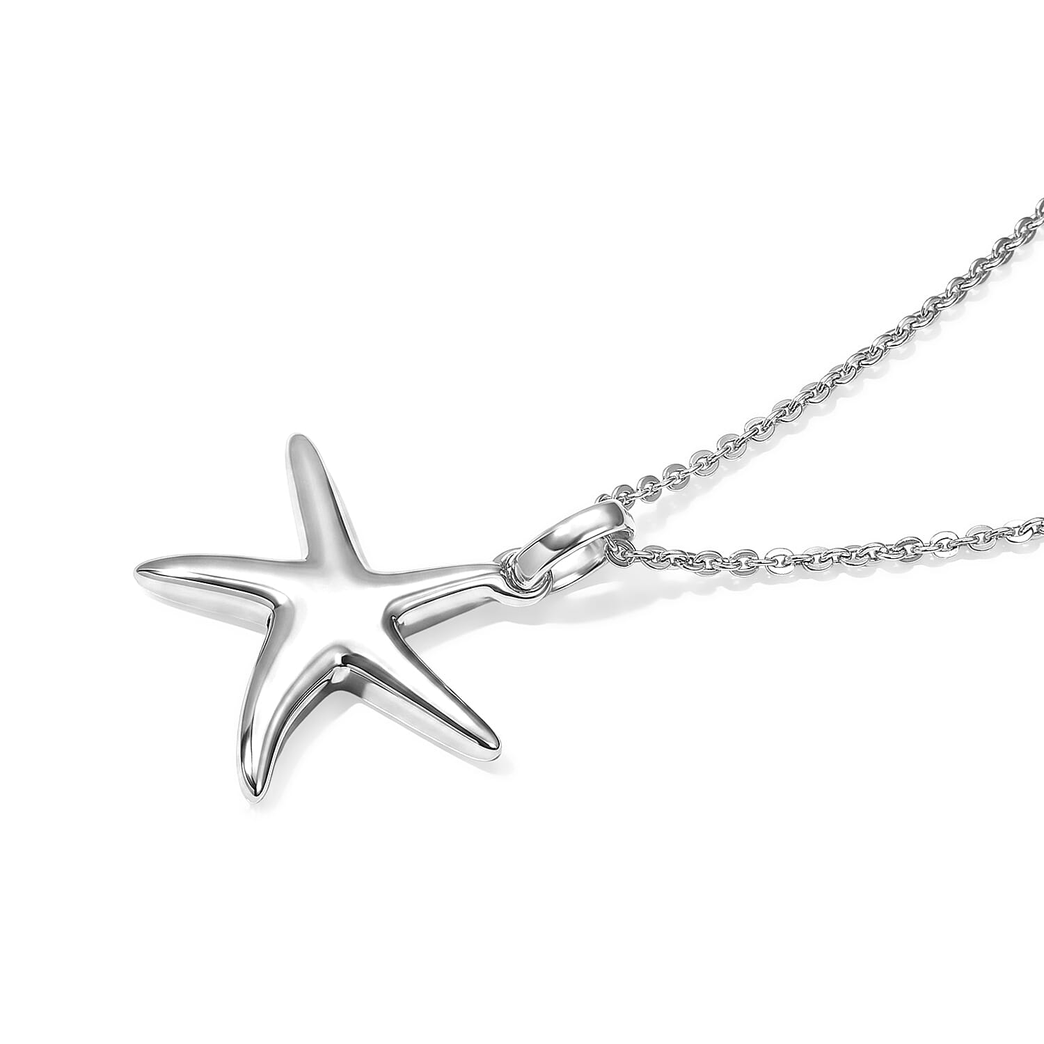 D'Joy Freshwater Pearl 2pcs Set Necklace (18 Inches) and Pendant Necklace (20 Inches) in Rhodium Over Sterling Silver