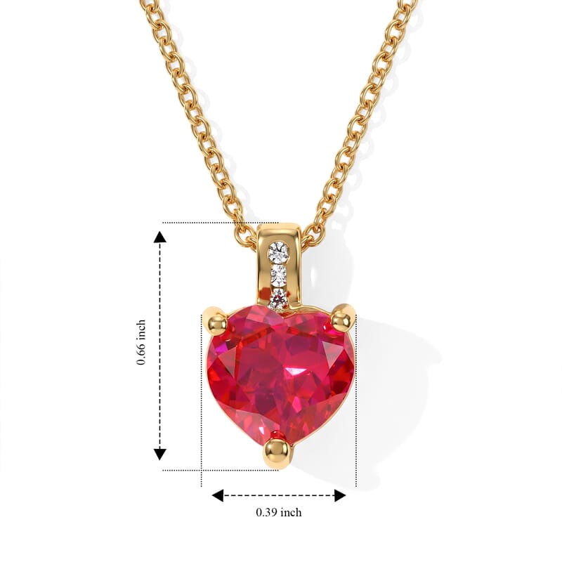 EverTrue Volcanic Triplet Quartz and Moissanite 4.00 ctw Pendant in 18K YG Plated with ION Plated YG Stainless Steel Necklace 20 Inches