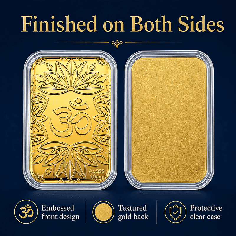 Set of 3 24K Gold Bison Tribute, Chakras Om Luminous Lotus and Legendary Dragon Embossed Sheet (31x45.5mm) 30mg