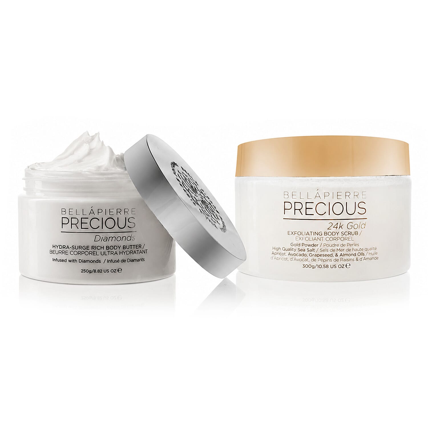 24K Gold Body Scrub and Diamond Body Butter