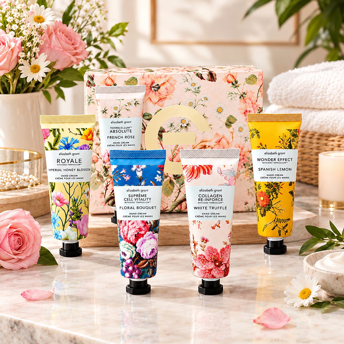 Elizabeth Grant 5 Piece Formulated Scented Hand Creams (5x 2oz)