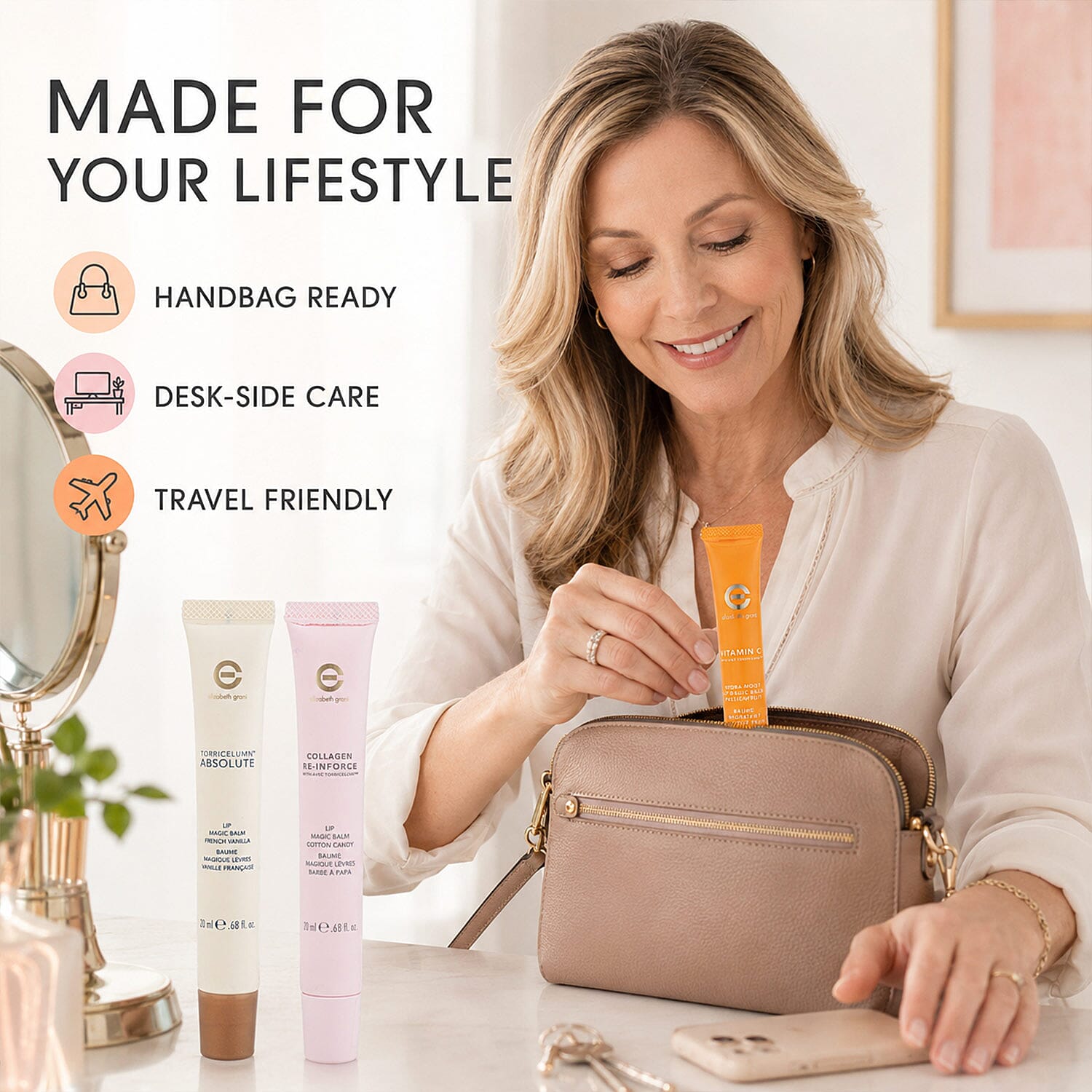 Elizabeth Grant Magic Lip Balm Trio (3x 0.68oz) Vanilla, Passionfruit, & Cotton Candy (Ships in 3-5 Days)