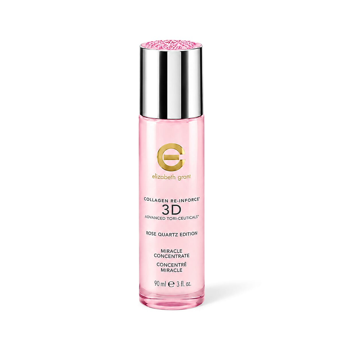 Elizabeth Grant Collagen Re-Inforce 3-piece Rose Quartz Edition with Golden Toiletry Bag