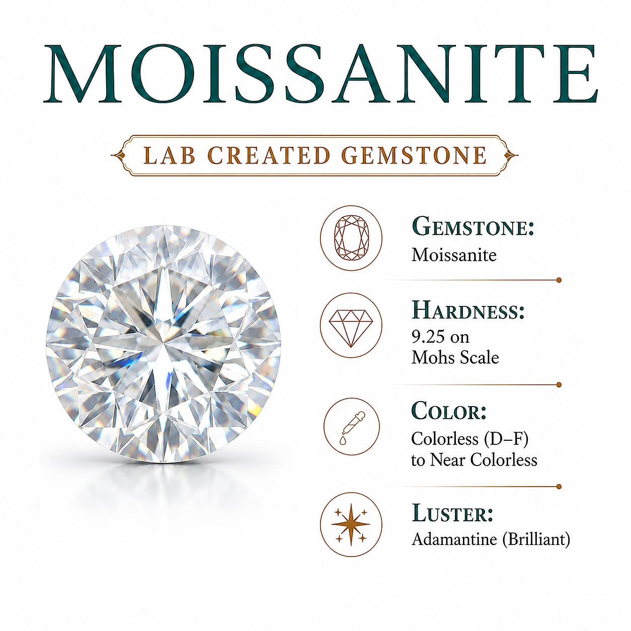 D'Joy Moissanite 2.40 ctw Pendant Necklace in Rhodium Over Sterling Silver 20 Inches