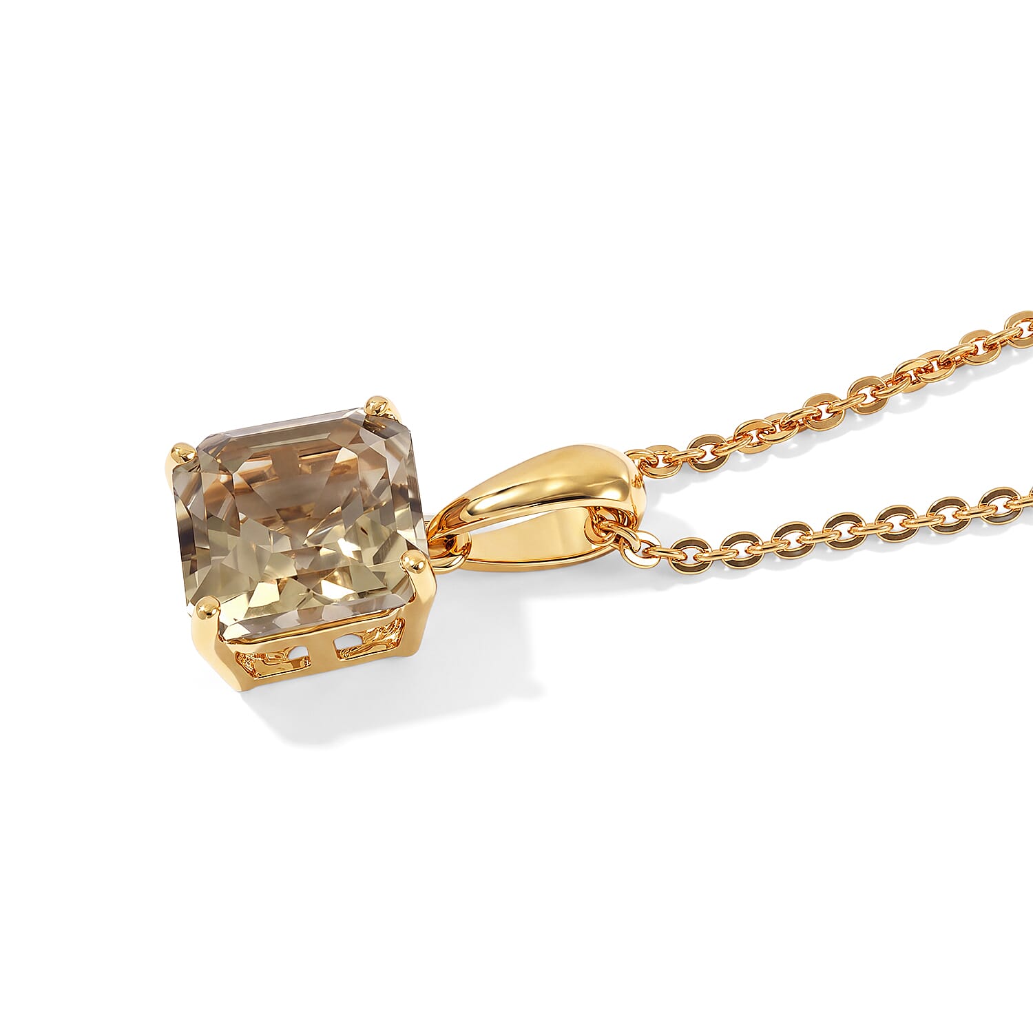 Doorbuster D'Joy AAA Turkizite 2.15 ctw Pendant Necklace in 18K Vermeil Yellow Gold Over Sterling Silver 20 Inches