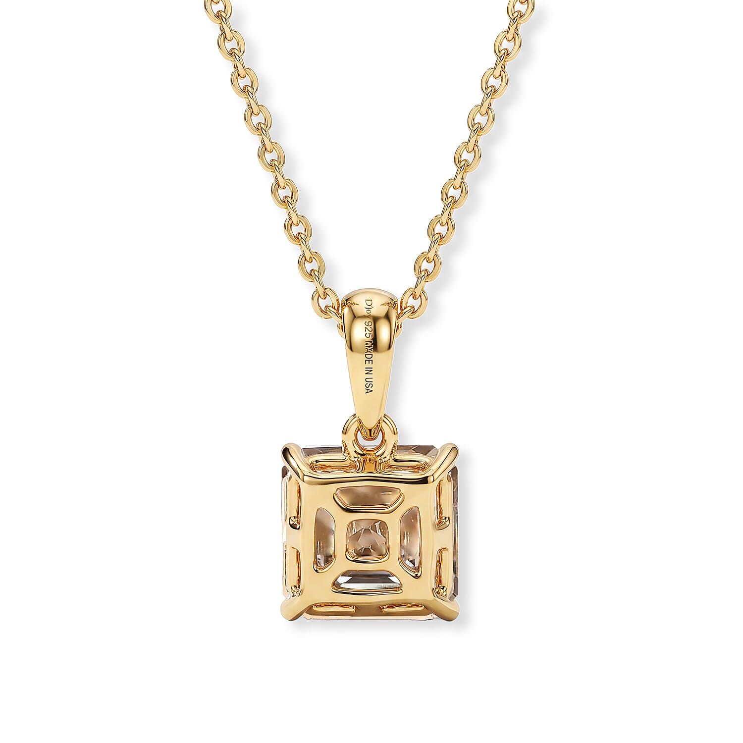 Doorbuster D'Joy AAA Turkizite 2.15 ctw Pendant Necklace in 18K Vermeil Yellow Gold Over Sterling Silver 20 Inches